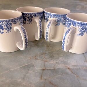 Spode White Delamere Blue Imperialware Mug with Blue Floral Pattern. NWOT